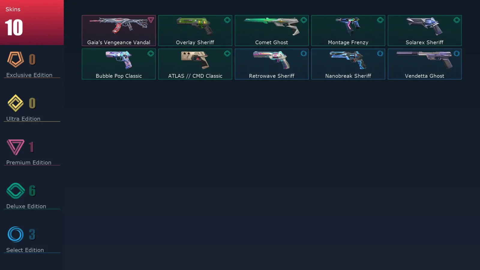 [Valorant] | EU | Level 160 | 22 Agents | 10 Skins