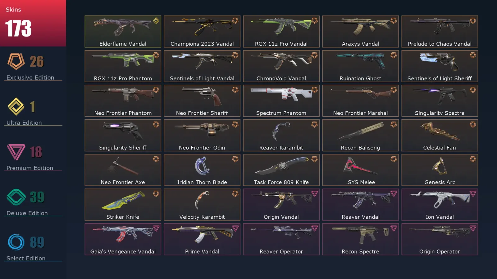 [Valorant] | EU | Level 272 | Silver 2 | 29 Agents | 173 Skins — Valorant account