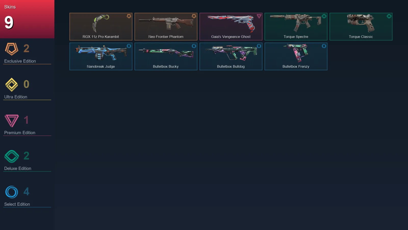 NA | Lv29 | Unranked | 9 Skin | 11 Agent | 12 Buddy