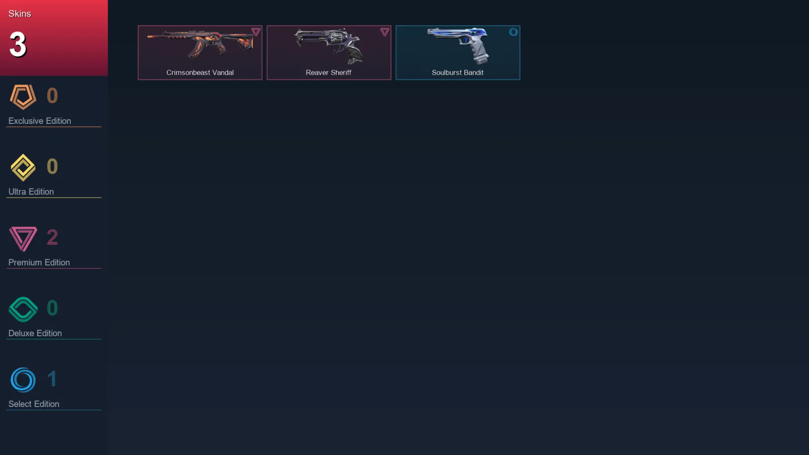 AP | Lv50 | Unranked | 3 Skin | 17 Agent | 20 Buddy