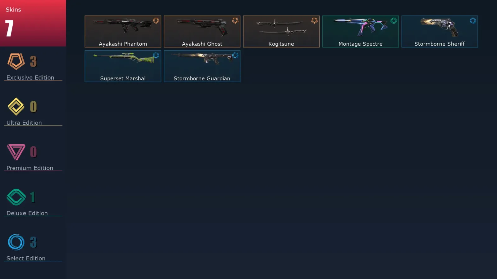 [Valorant] | EU | Level 16 | 8 Agents | 7 Skins