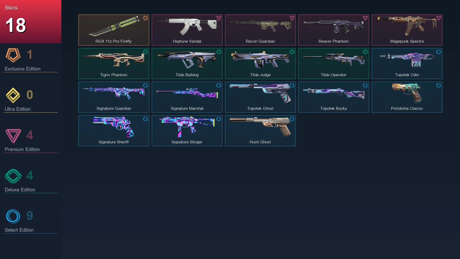 EU | Lv48 | Unranked | 18 Skin | 12 Agent | 19 Buddy — Valorant account