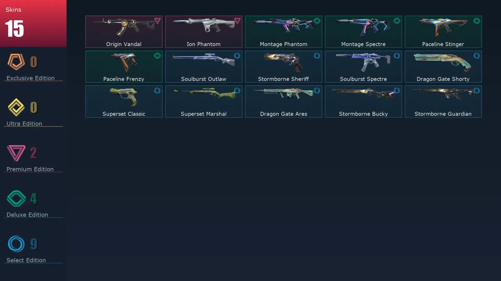 [Valorant] | EU | Level 24 | 11 Agents | 15 Skins