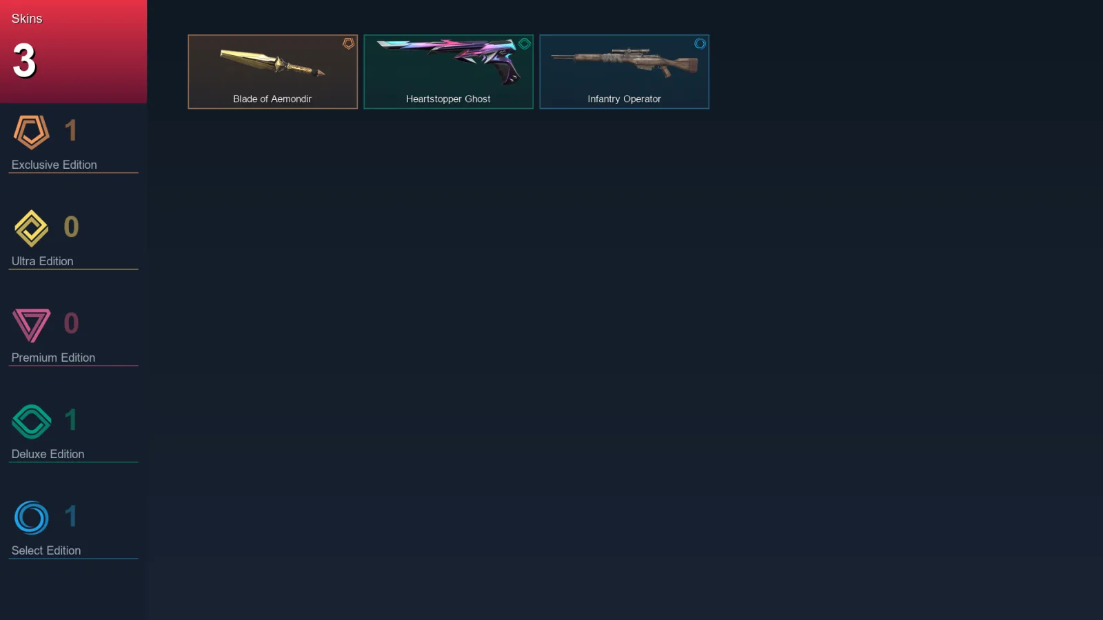 AP | Lv33 | Unranked | 3 Skin | 11 Agent | 8 Buddy