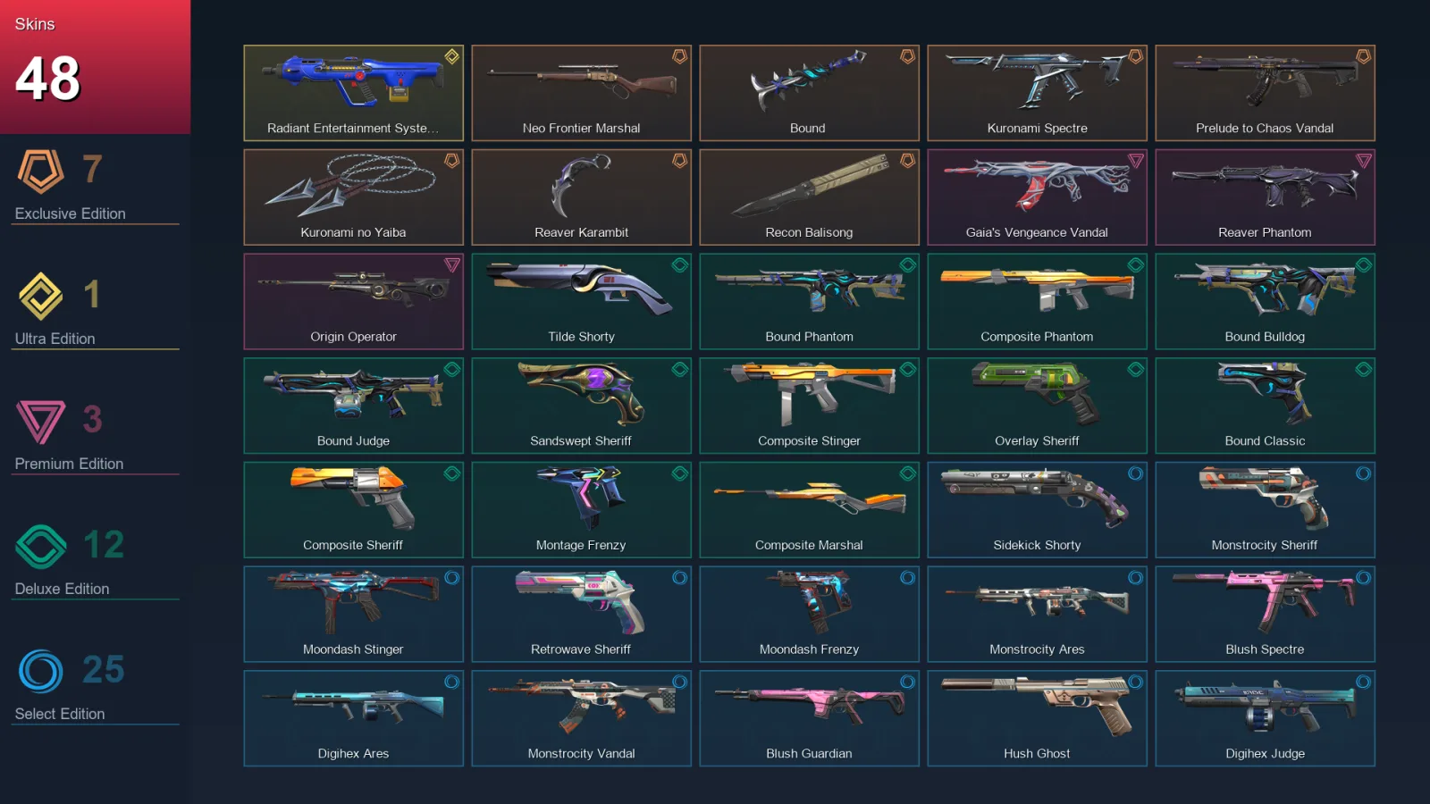 LA | Lv244 | Unranked | 48 Skin | 29 Agent | 105 Buddy