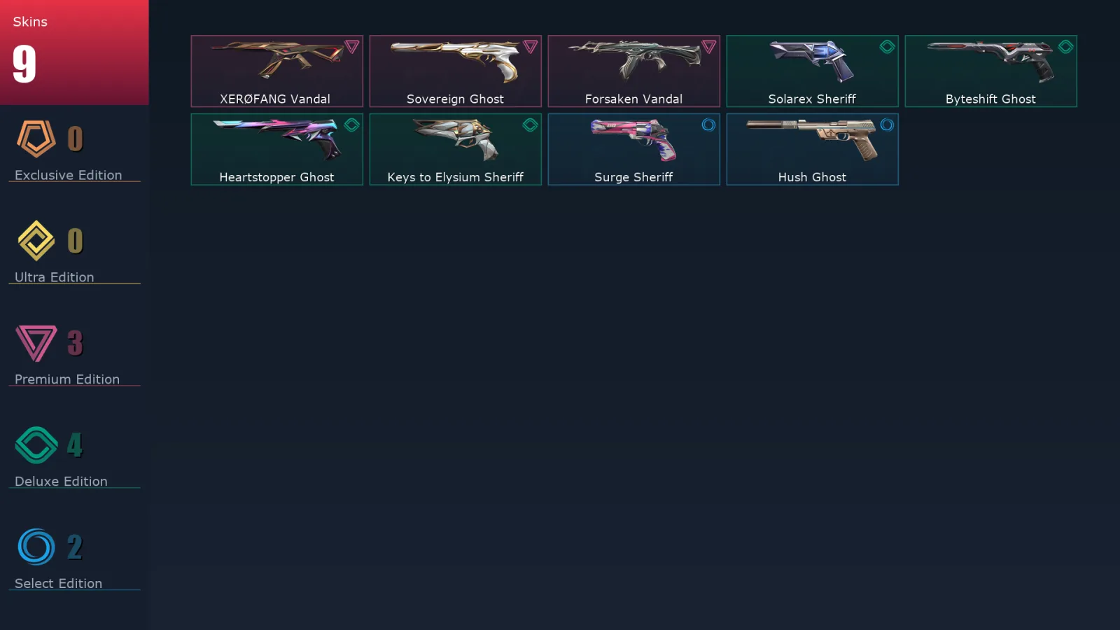 [Valorant] | EU | Level 95 | Diamond 3 | 27 Agents | 9 Skins — Valorant account