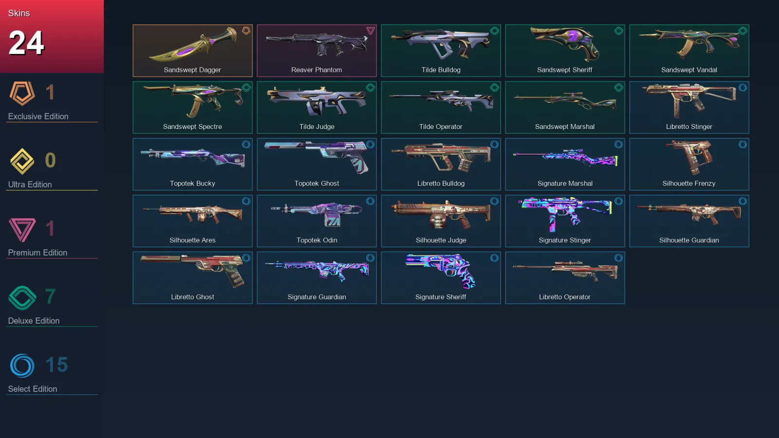EU | Lv85 | Unranked | 24 Skin | 21 Agent | 33 Buddy