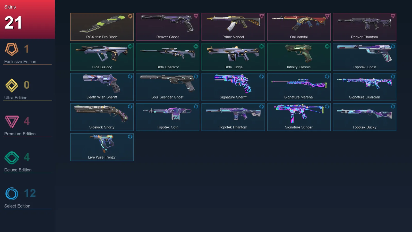 EU | Lv91 | Unranked | 21 Skin | 24 Agent | 53 Buddy — Valorant account