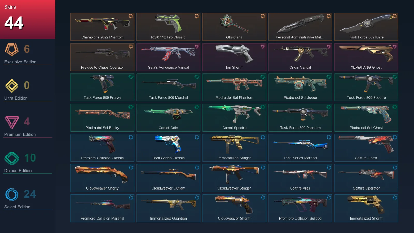 EU | Lv85 | Unranked | 44 Skin | 28 Agent | 59 Buddy