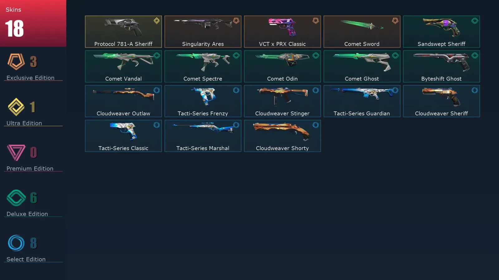 [Valorant] | EU | Level 85 | 25 Agents | 18 Skins — Valorant account