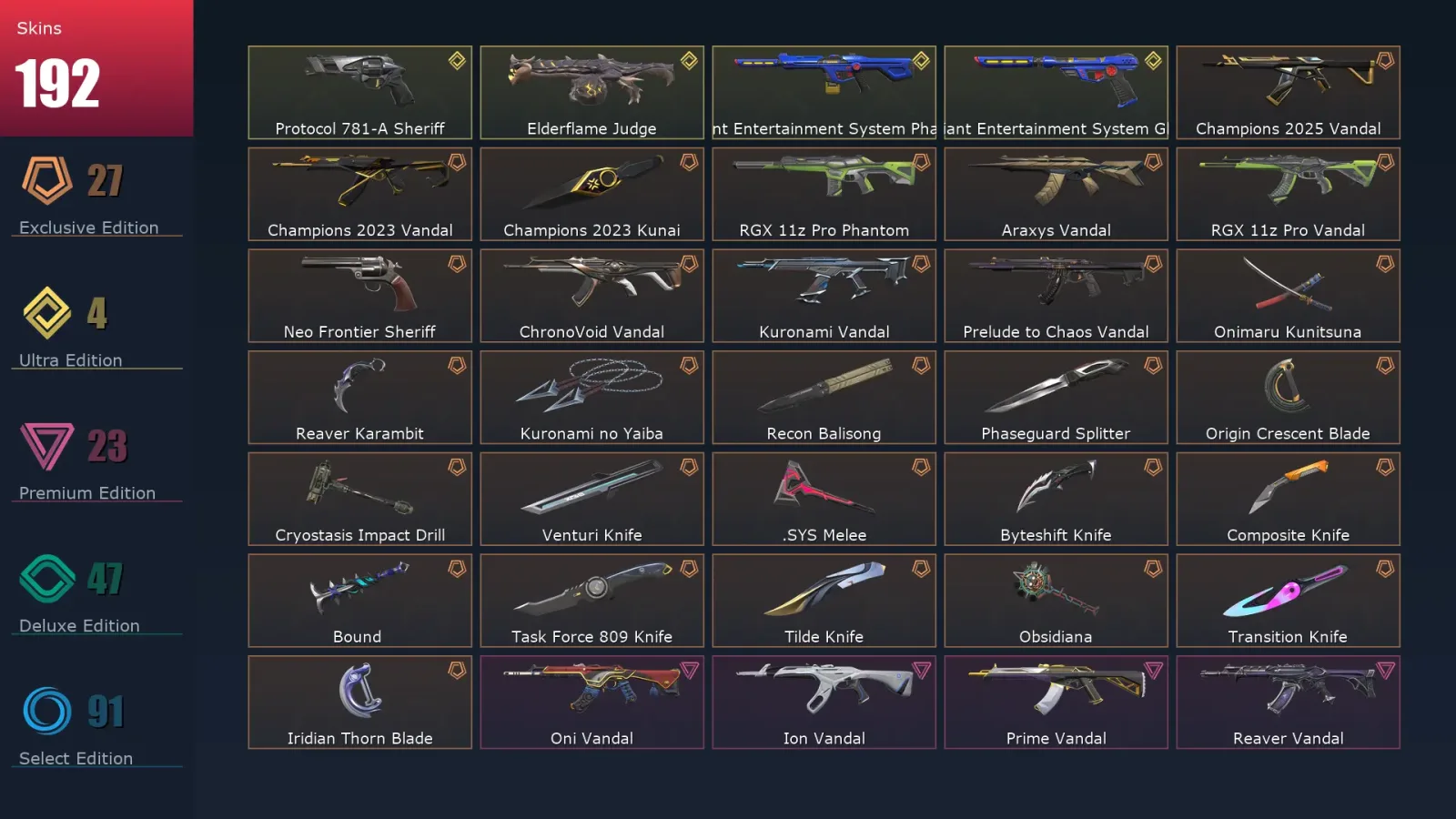 [Valorant] | EU | Level 423 | 28 Agents | 192 Skins — Valorant account