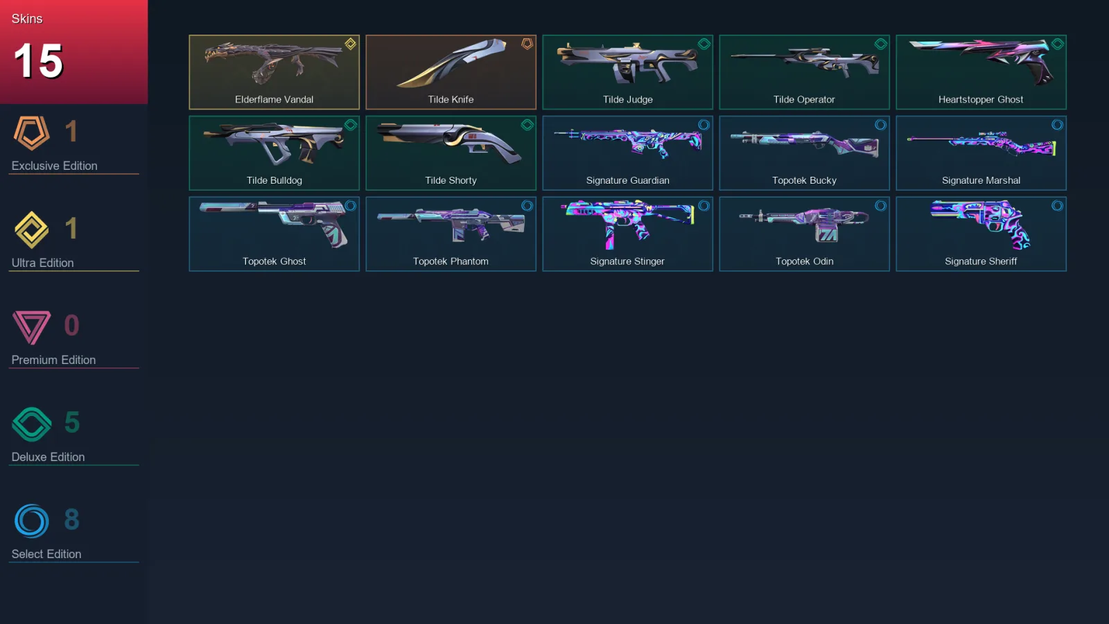 AP | Lv118 | Unranked | 15 Skin | 29 Agent | 49 Buddy