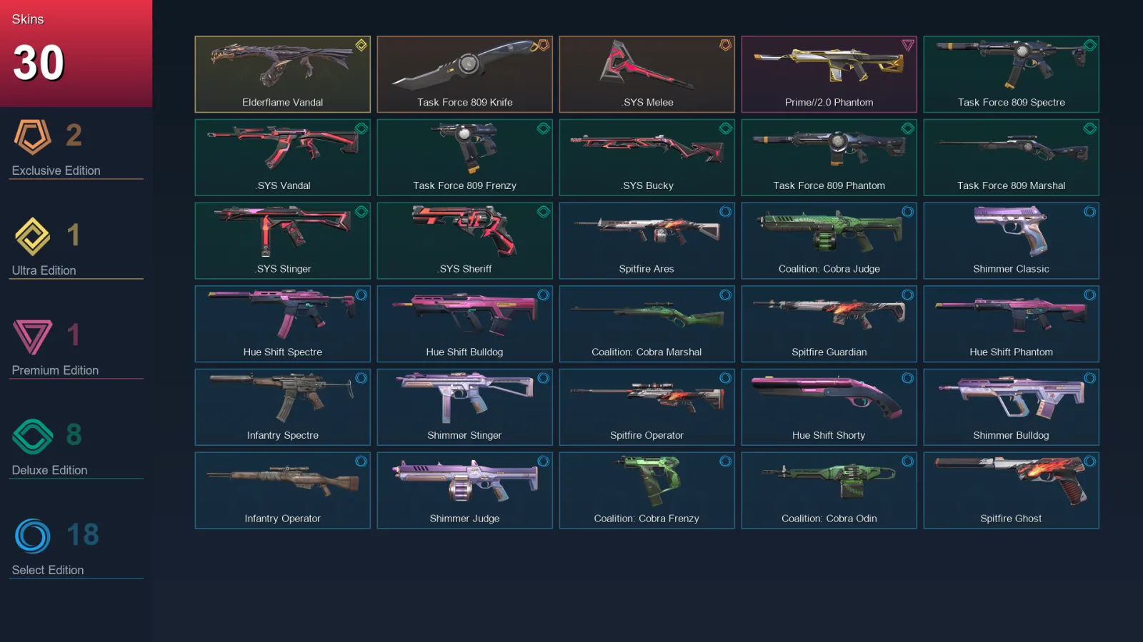 EU | Lv70 | Unranked | 30 Skin | 24 Agent | 42 Buddy — Valorant account