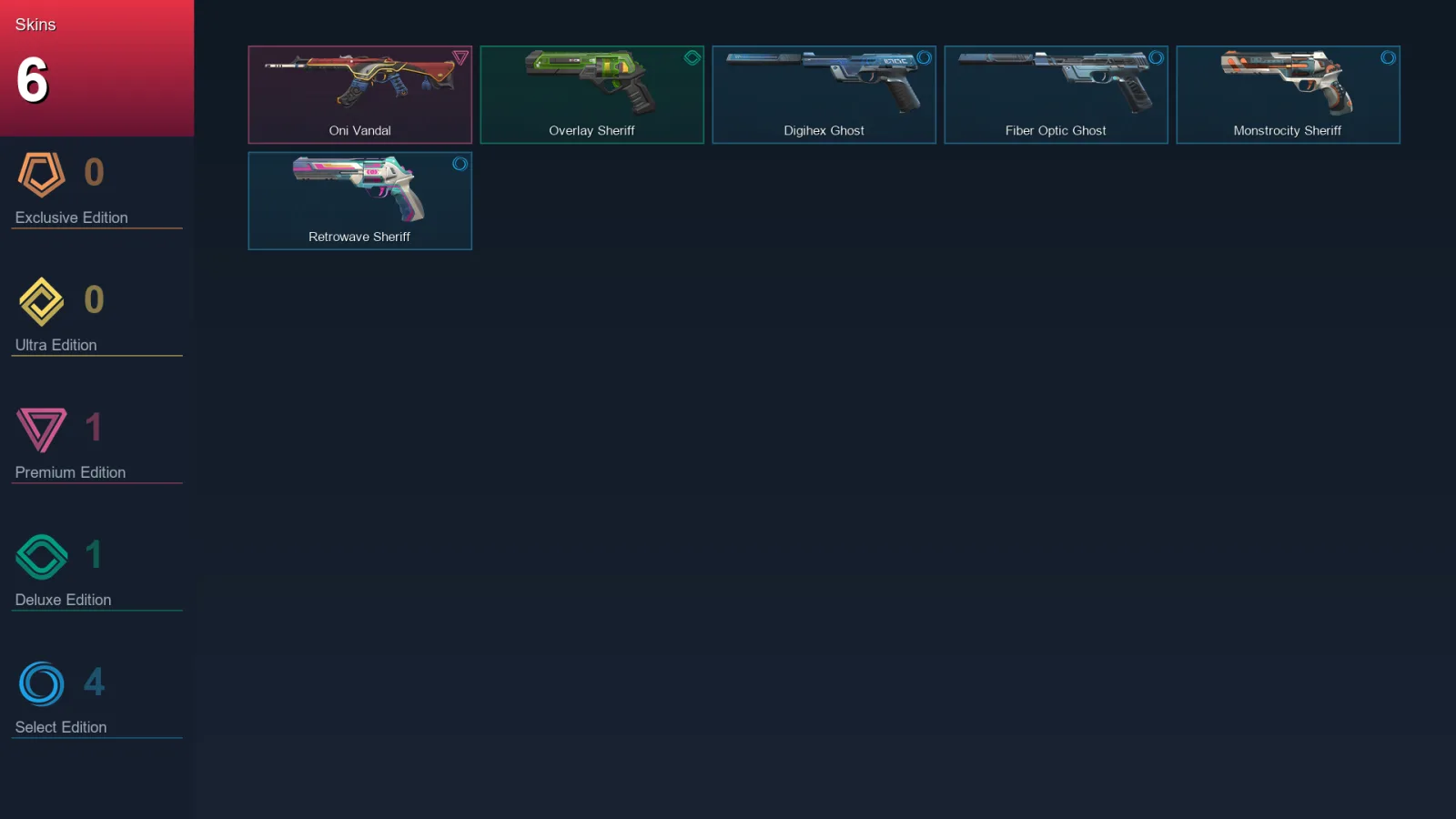 AP | Lv171 | Unranked | 6 Skin | 28 Agent | 62 Buddy