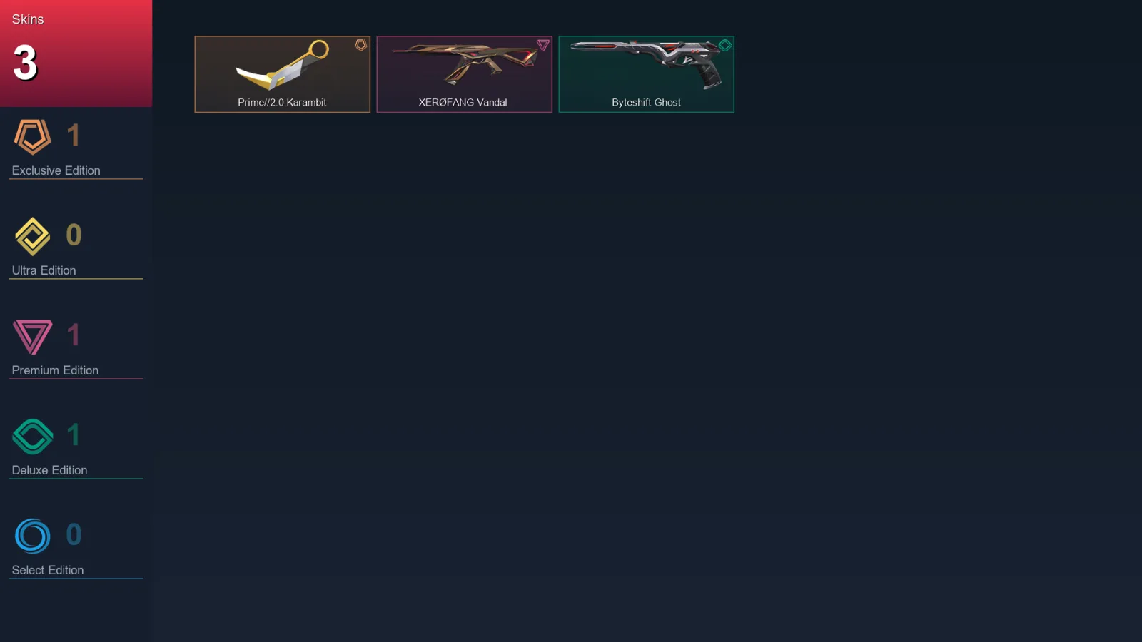EU | Prime//2.0 Karambit | XERØFANG Vandal | Byteshift Ghost | 3 Skin | 14 Agent | 26 Buddy | Lv53