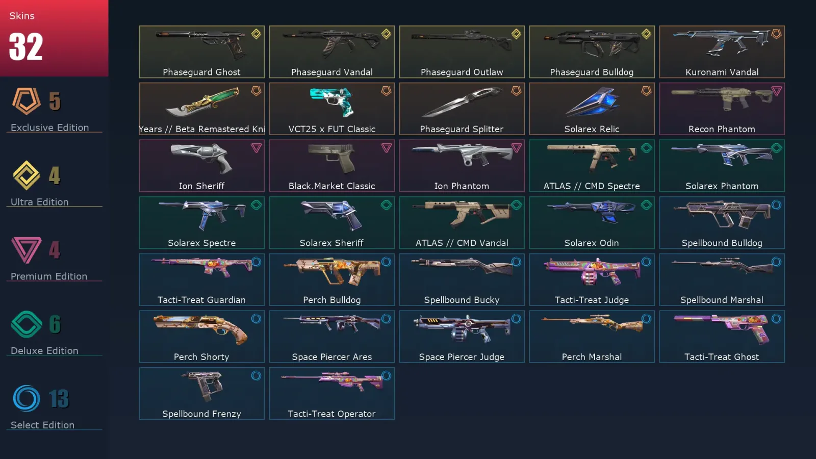 [Valorant] | EU | Level 35 | 11 Agents | 32 Skins — Valorant account