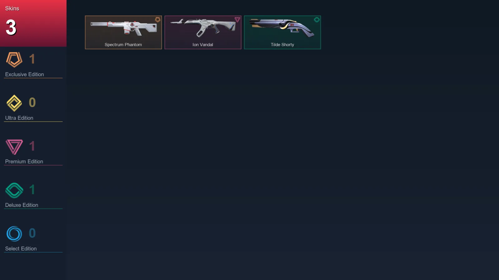AP | Lv36 | Unranked | 3 Skin | 13 Agent | 7 Buddy