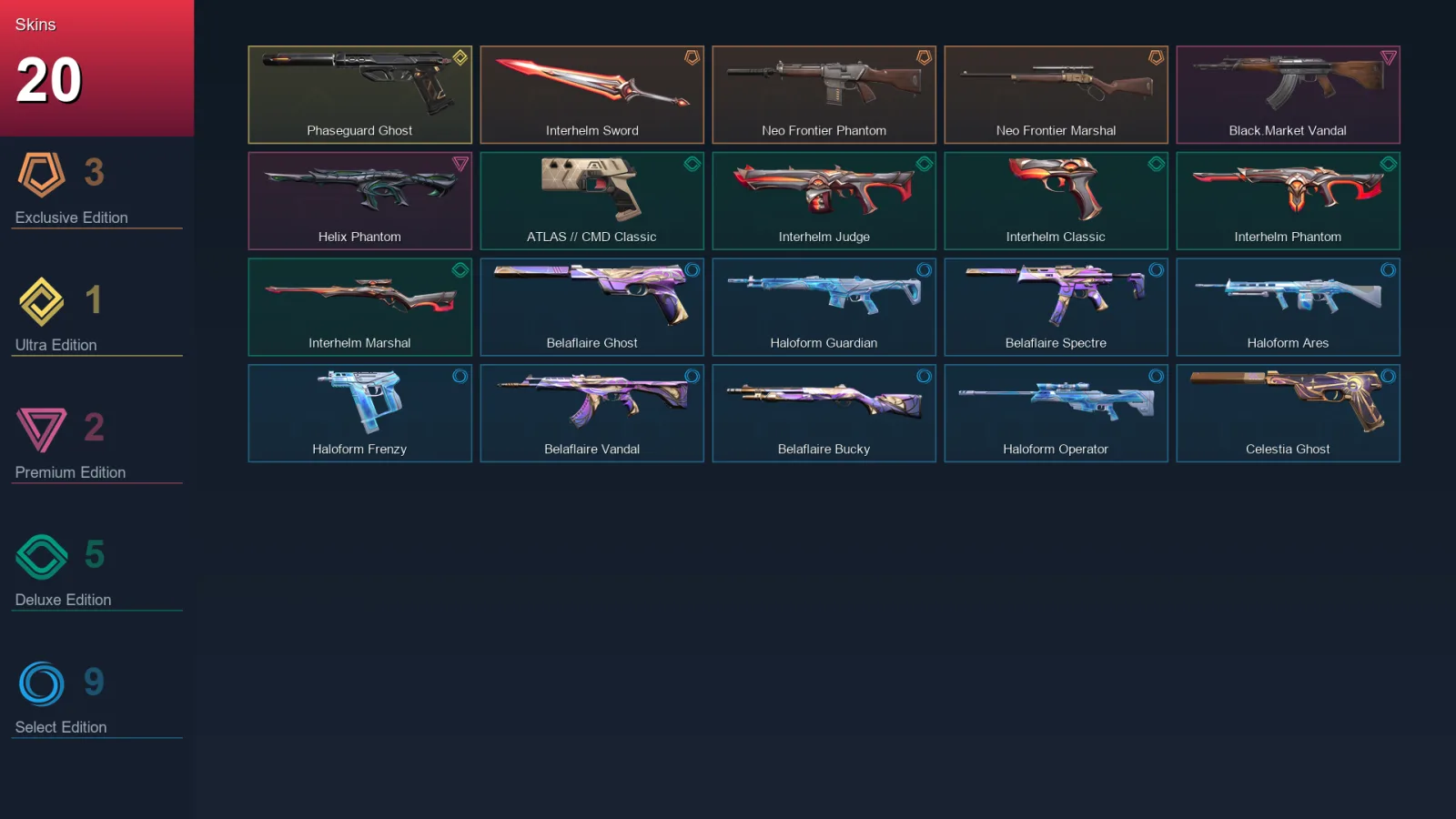 EU | Lv59 | Unranked | 20 Skin | 20 Agent | 30 Buddy
