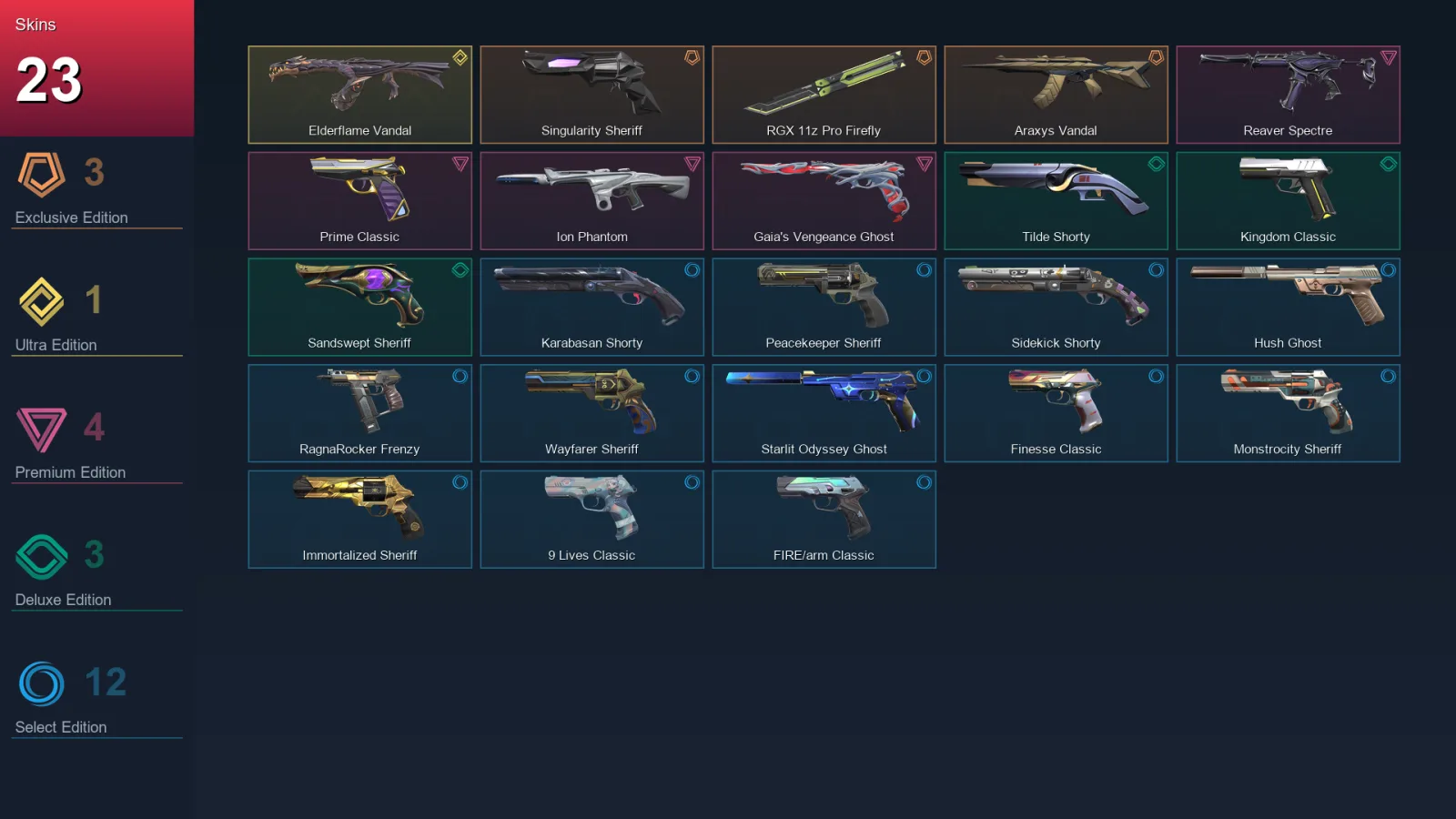 EU | Lv216 | Unranked | 23 Skin | 24 Agent | 70 Buddy
