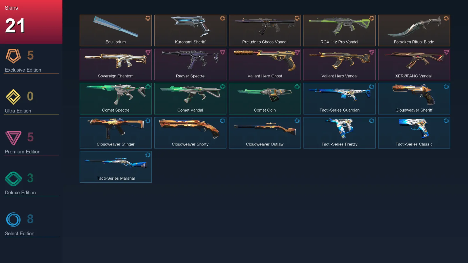 AP | Lv70 | Unranked | 21 Skin | 25 Agent | 39 Buddy — Tacti Series Classic