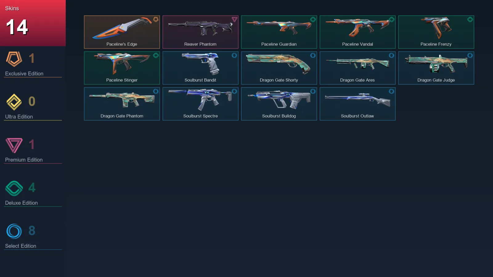 AP | Lv26 | Unranked | 14 Skin | 11 Agent | 13 Buddy