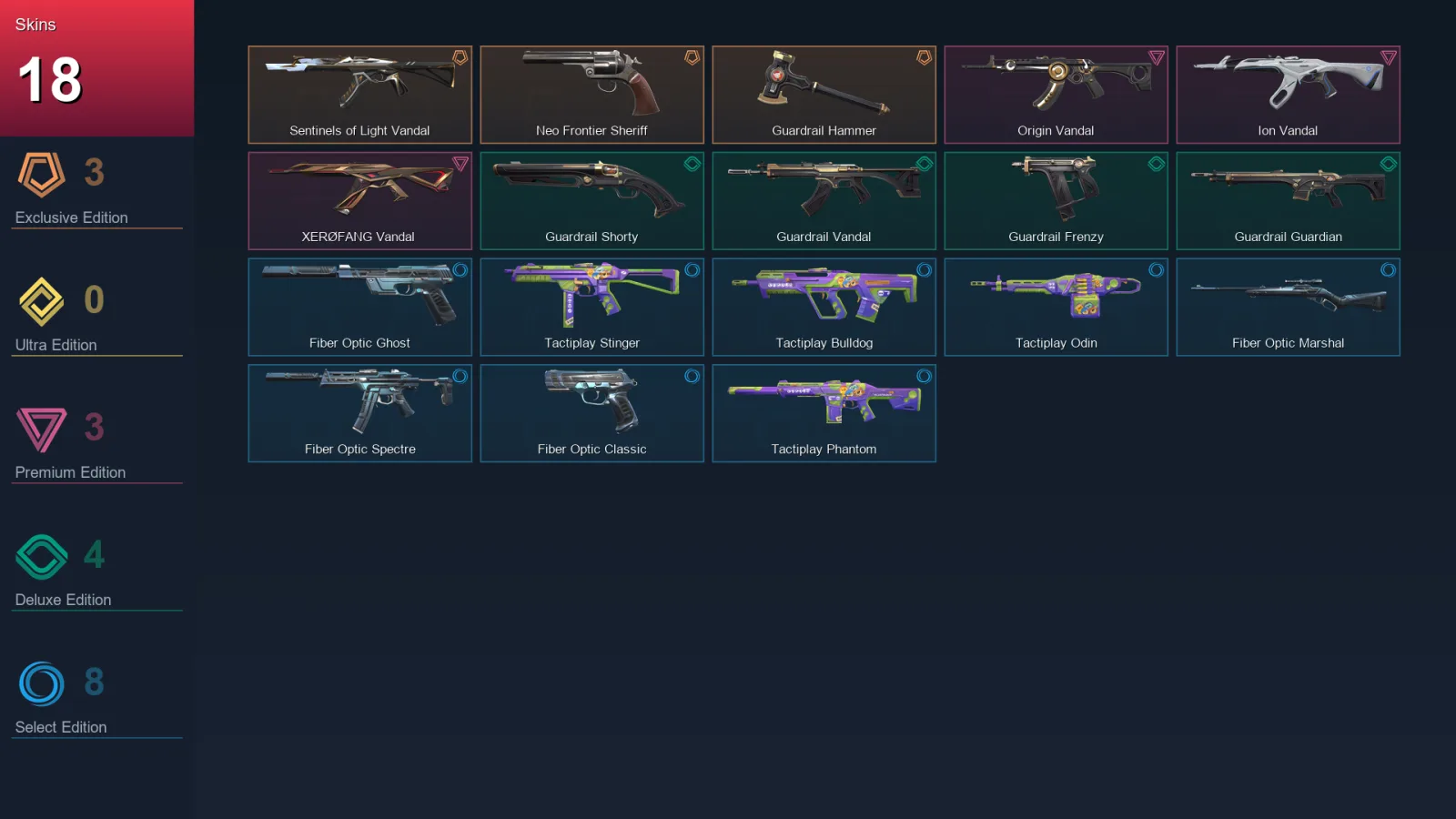 EU | Lv47 | Unranked | 18 Skin | 15 Agent | 30 Buddy — Valorant account