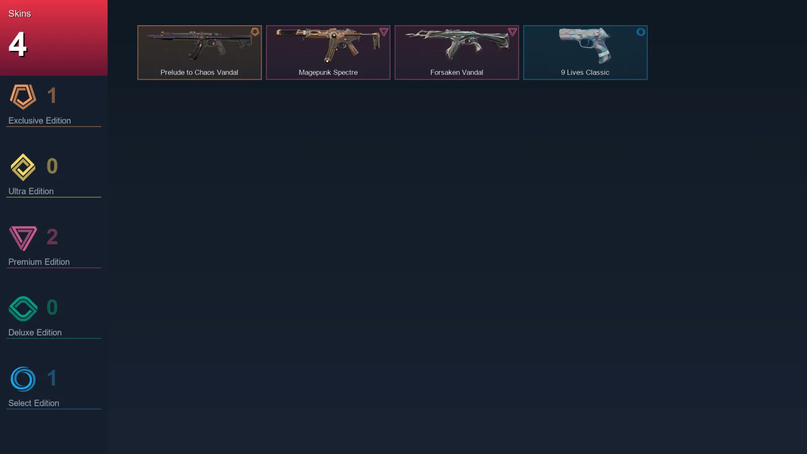 EU | Lv50 | Unranked | 4 Skin | 11 Agent | 10 Buddy