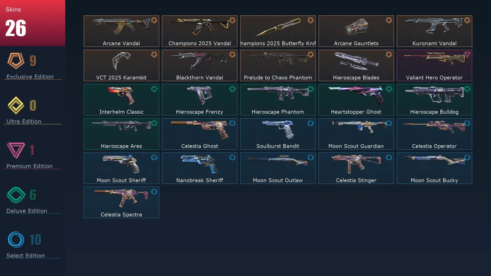 [Valorant] | EU | Level 118 | Diamond 2 | 29 Agents | 26 Skins — Valorant account