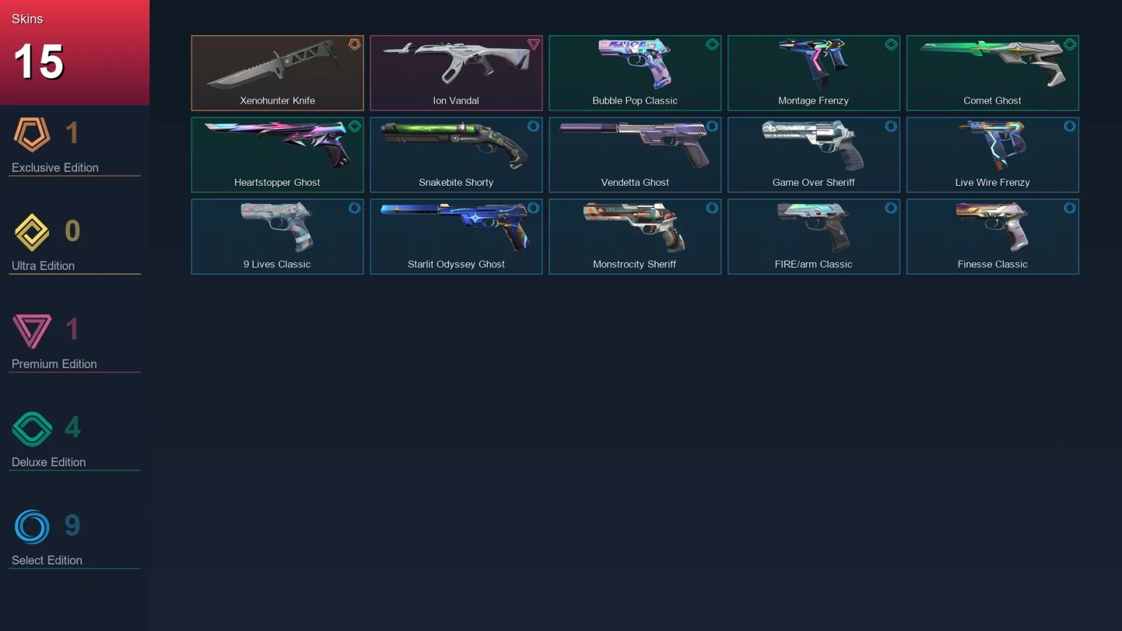 LA | Lv214 | Unranked | 15 Skin | 29 Agent | 69 Buddy