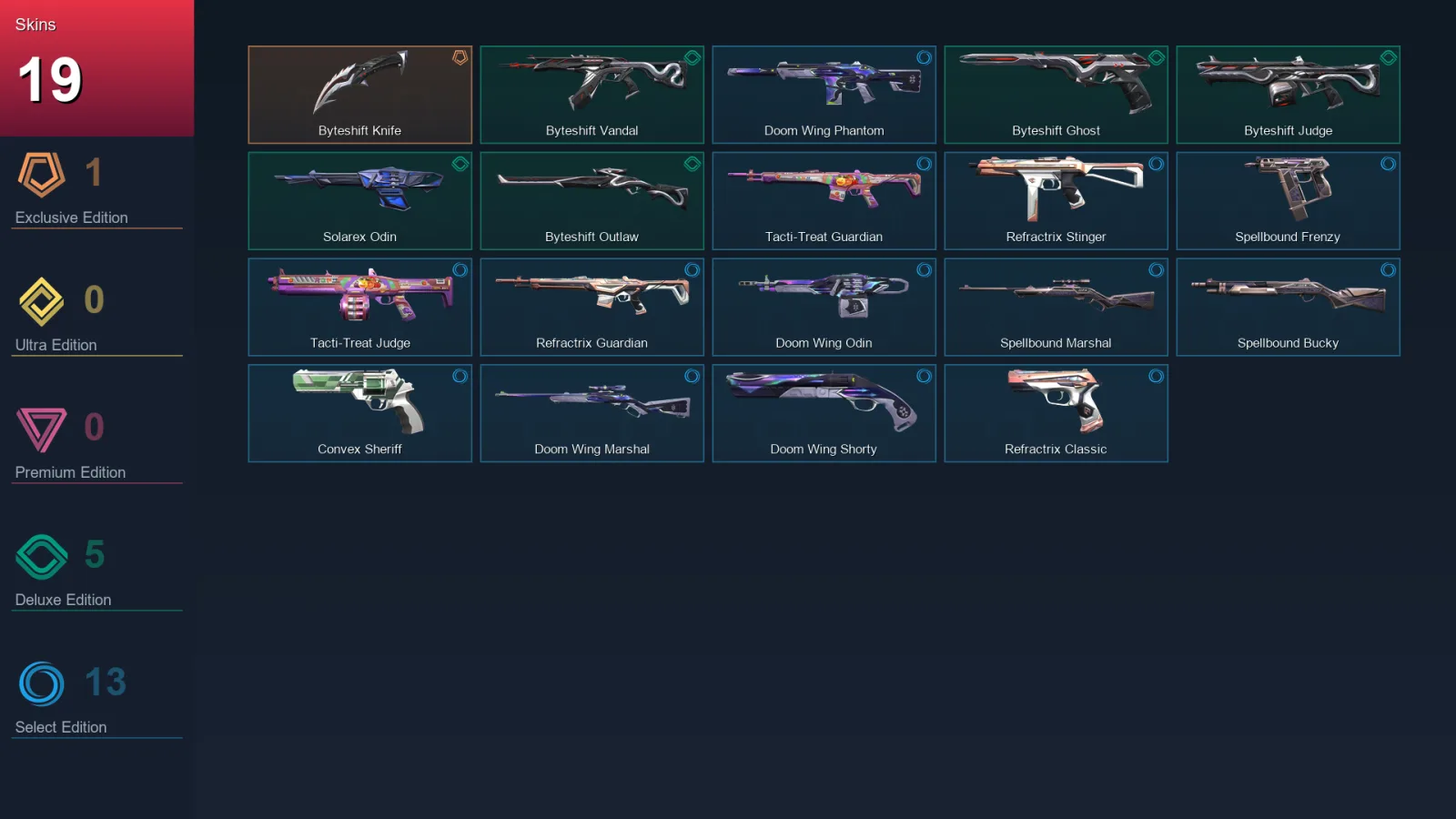 AP | Lv48 | Unranked | 19 Skin | 16 Agent | 26 Buddy — Unranked / Smurf Valorant