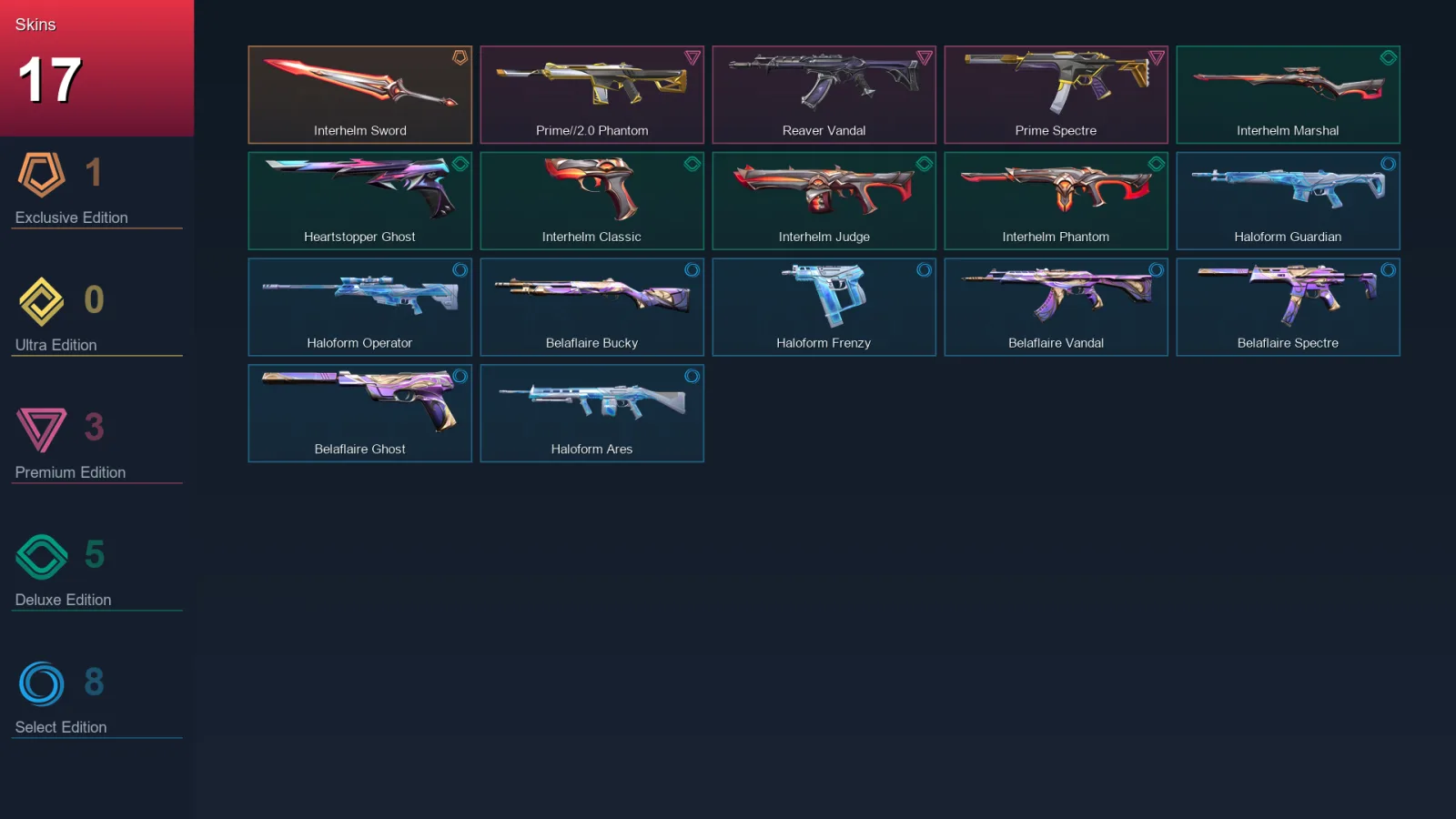 EU | Lv83 | Unranked | 17 Skin | 19 Agent | 21 Buddy
