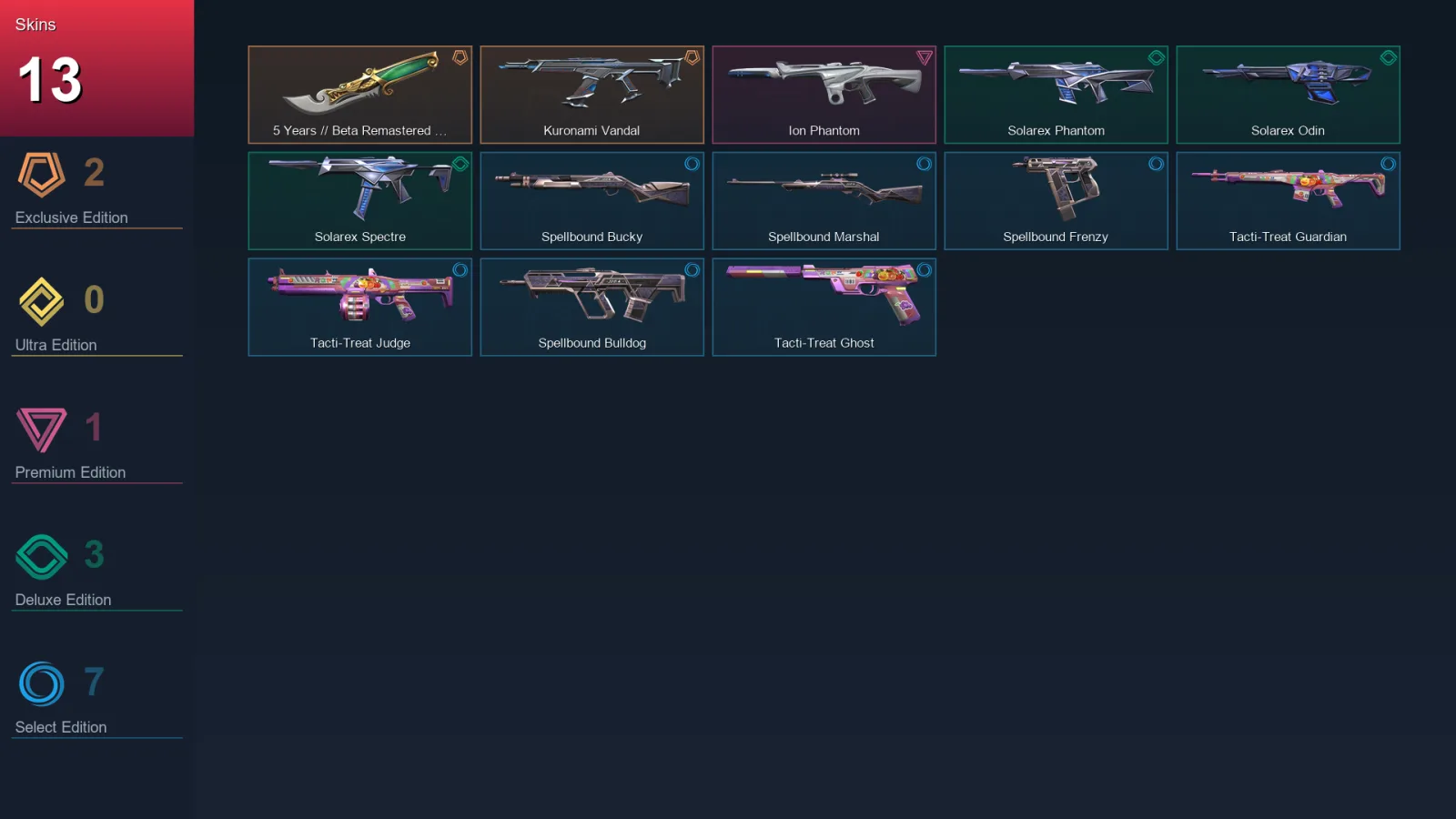AP | Lv35 | Unranked | 13 Skin | 12 Agent | 19 Buddy