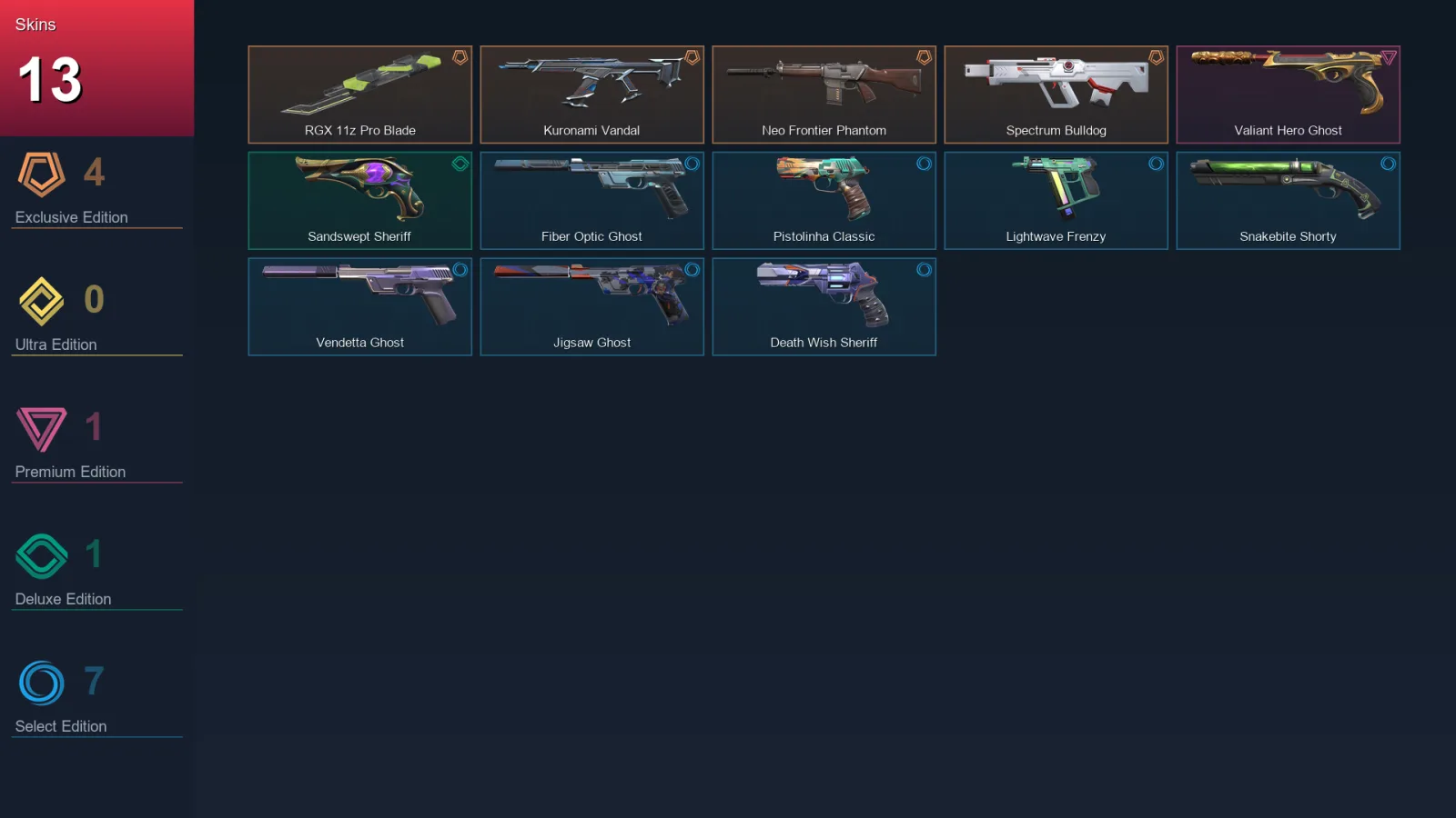 AP | Lv152 | Unranked | 13 Skin | 23 Agent | 36 Buddy — Valorant account