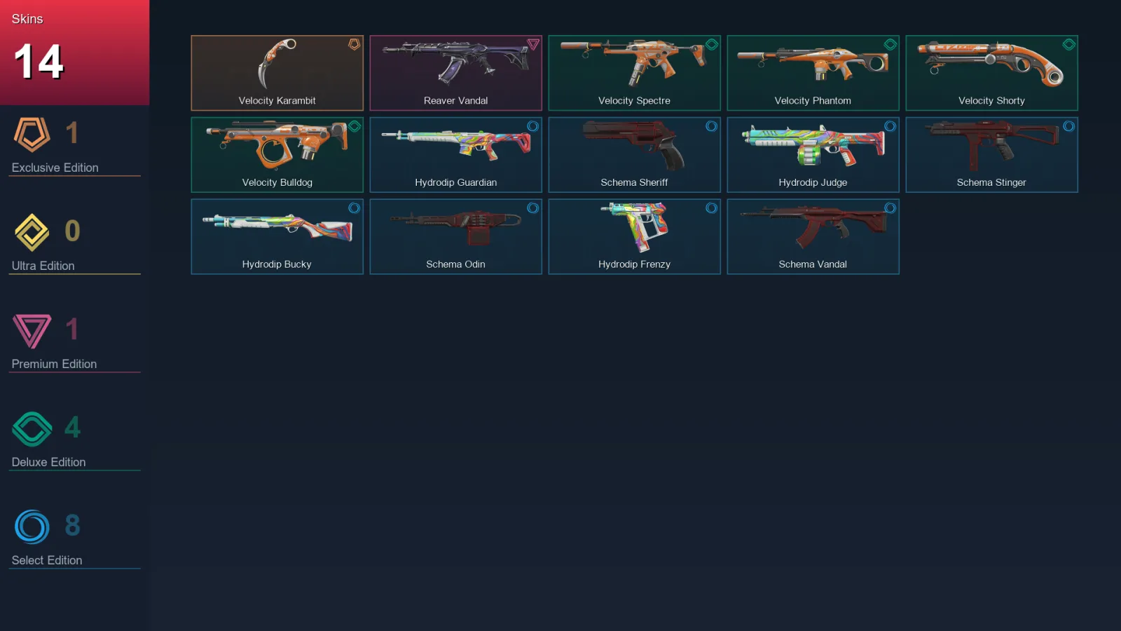 LA | Lv67 | Unranked | 14 Skin | 20 Agent | 37 Buddy — Valorant account