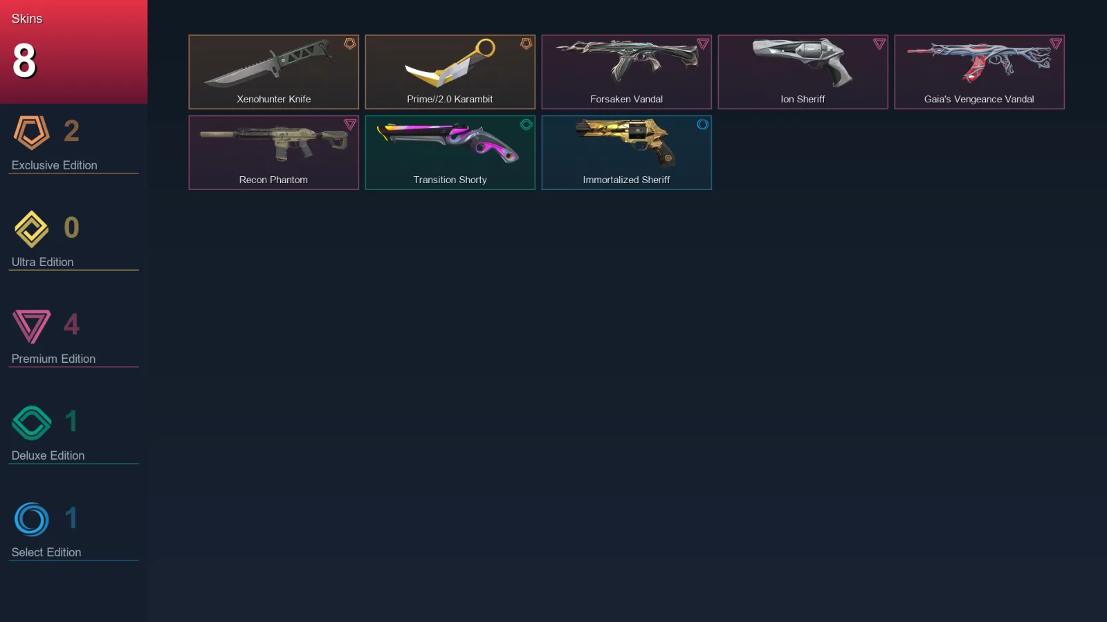 AP | Lv99 | Unranked | 8 Skin | 27 Agent | 42 Buddy — Valorant account