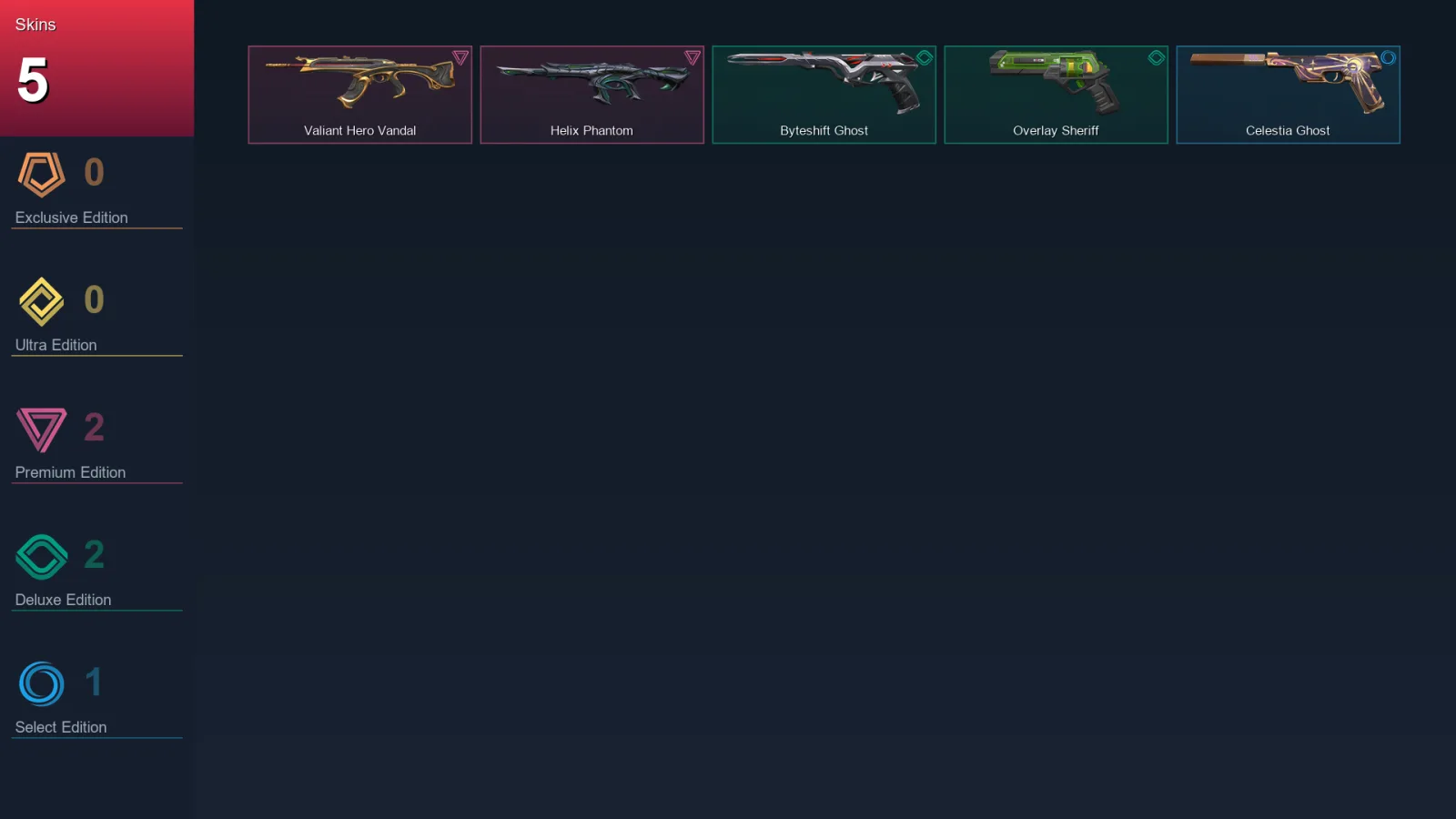 AP | Lv78 | Unranked | 5 Skin | 27 Agent | 29 Buddy