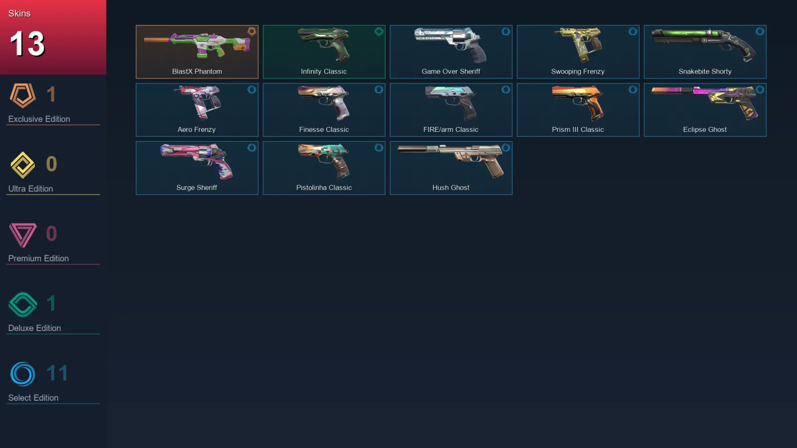 EU | Lv160 | Unranked | 13 Skin | 21 Agent | 64 Buddy — Valorant account