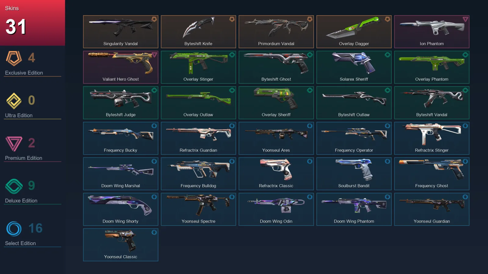 LA | Lv92 | Unranked | 31 Skin | 29 Agent | 43 Buddy
