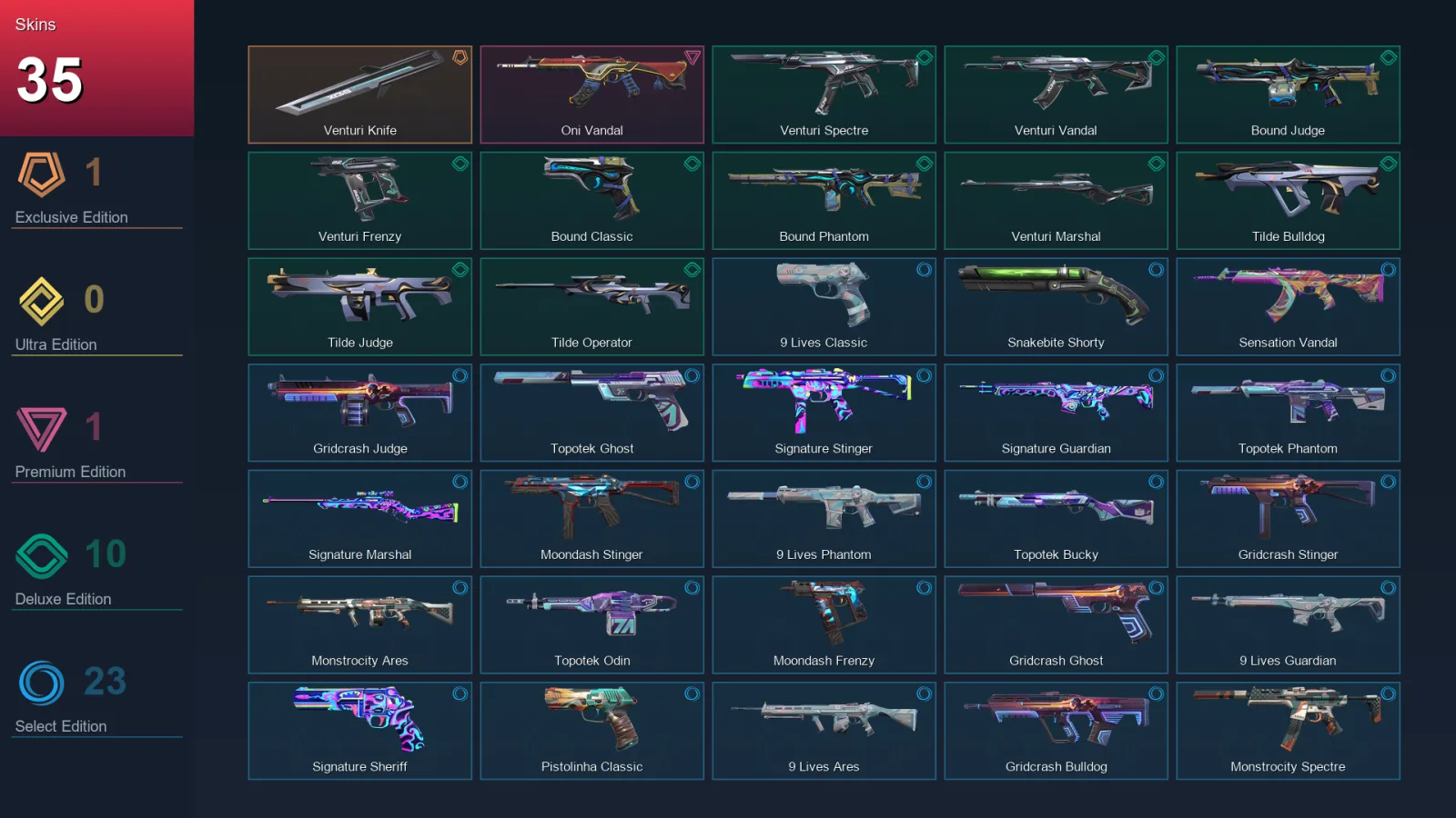 LA | Lv123 | Unranked | 35 Skin | 24 Agent | 62 Buddy