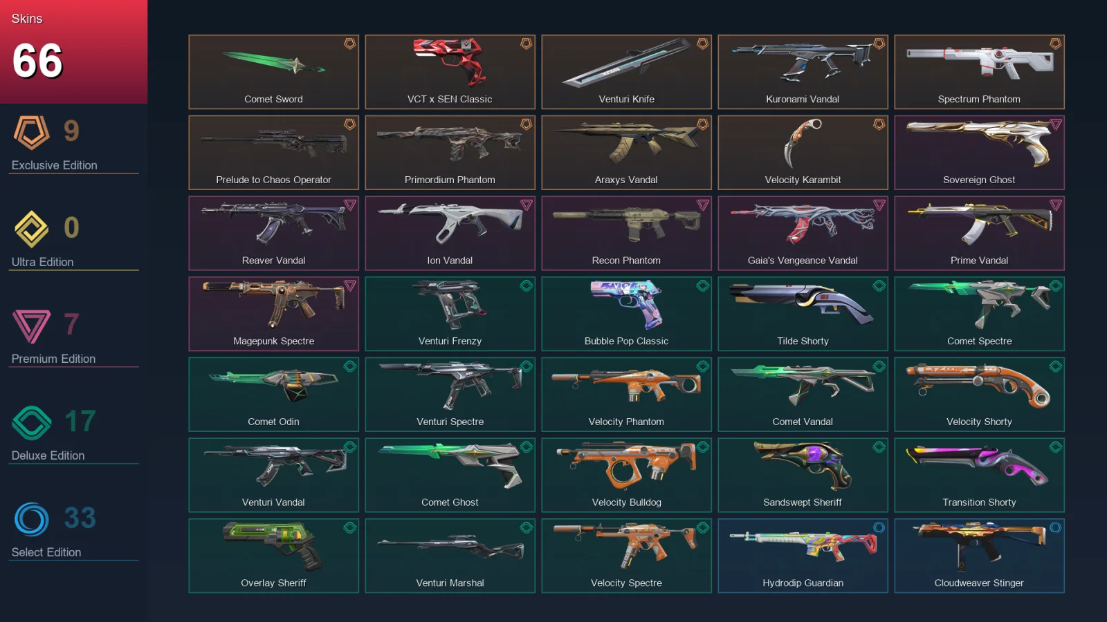 AP | Lv328 | Unranked | 66 Skin | 26 Agent | 113 Buddy