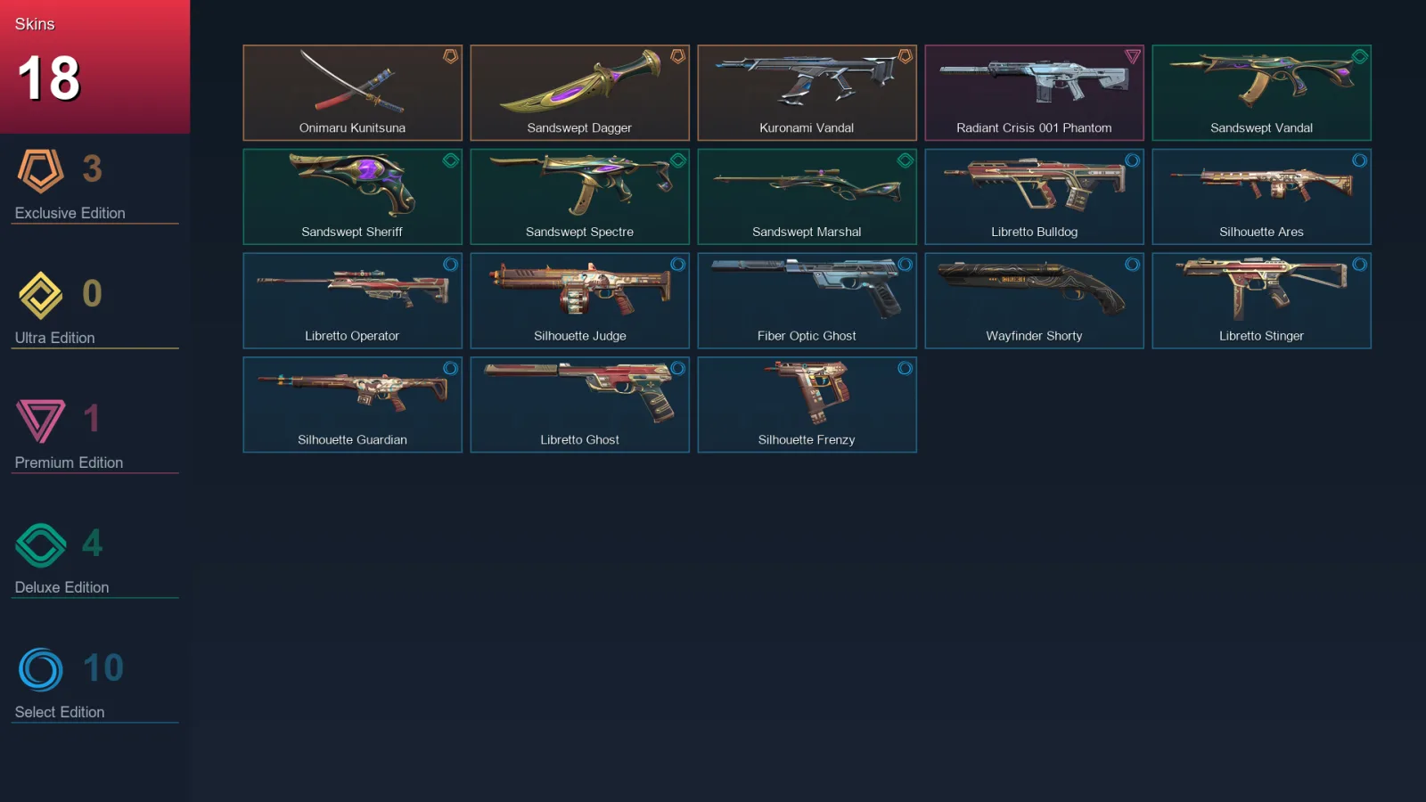 LA | Lv94 | Unranked | 18 Skin | 29 Agent | 57 Buddy