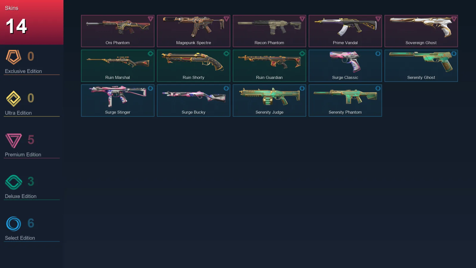 AP | Lv32 | Unranked | 14 Skin | 15 Agent | 23 Buddy — Ruin Marshal