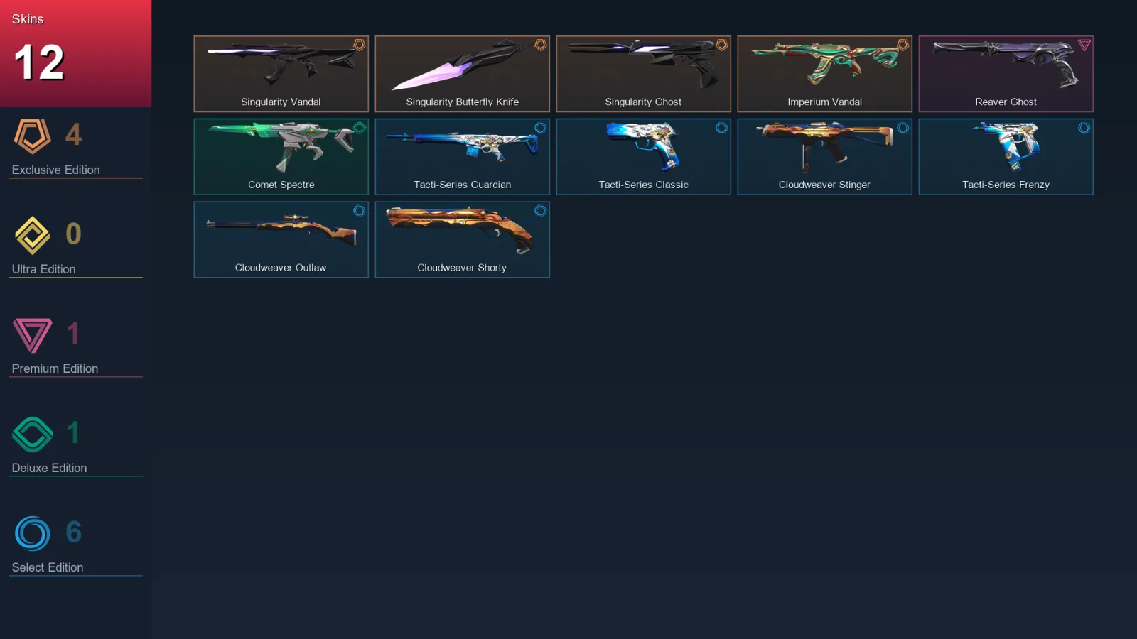 EU | Lv27 | Unranked | 12 Skin | 10 Agent | 12 Buddy