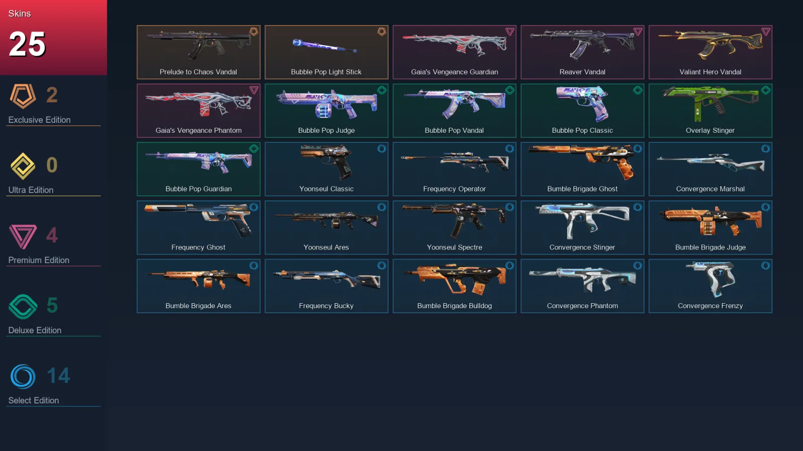 NA | Lv31 | Unranked | 25 Skin | 10 Agent | 16 Buddy — Valorant account