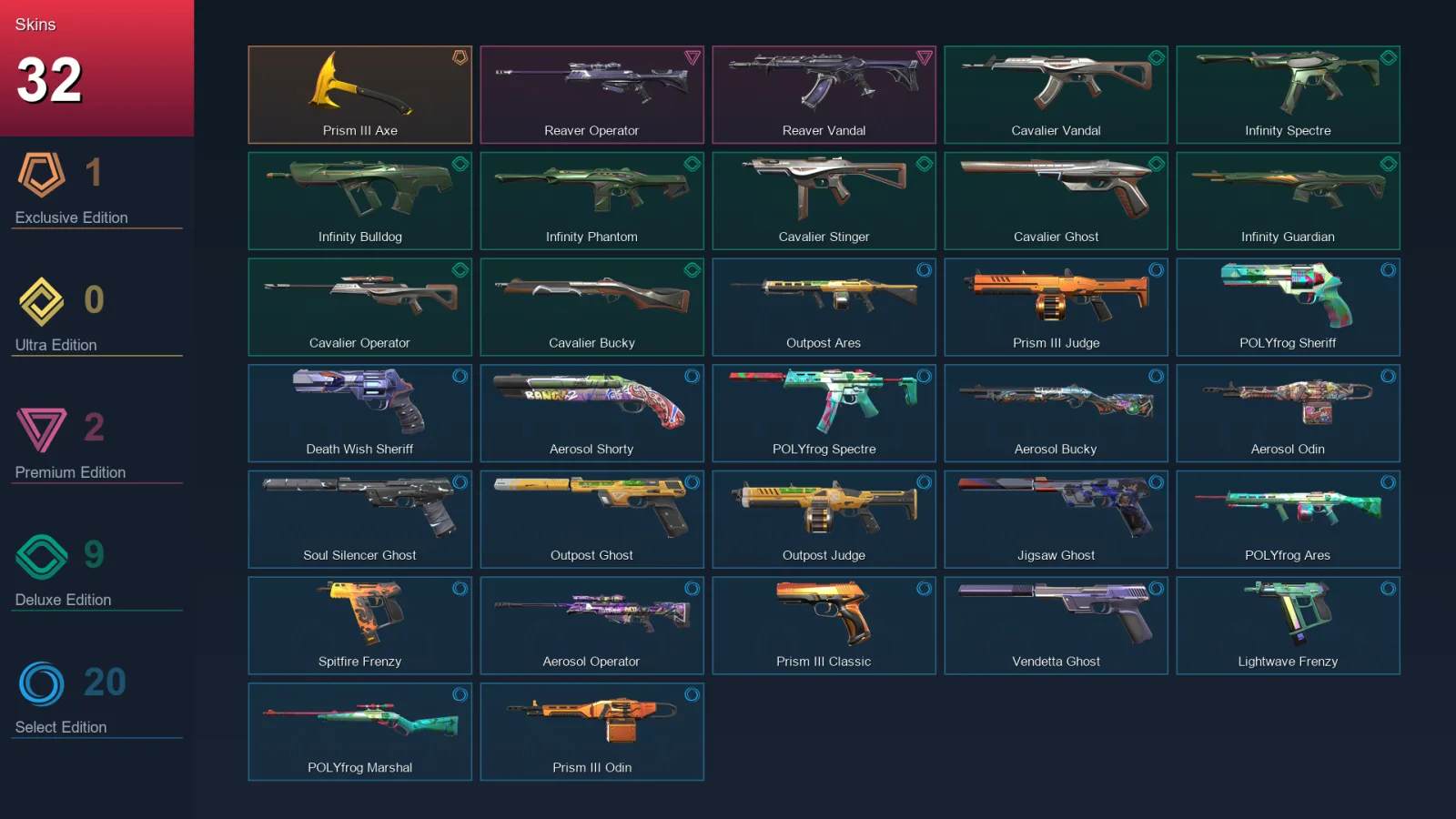 AP | Lv128 | Unranked | 32 Skin | 24 Agent | 66 Buddy — Valorant account