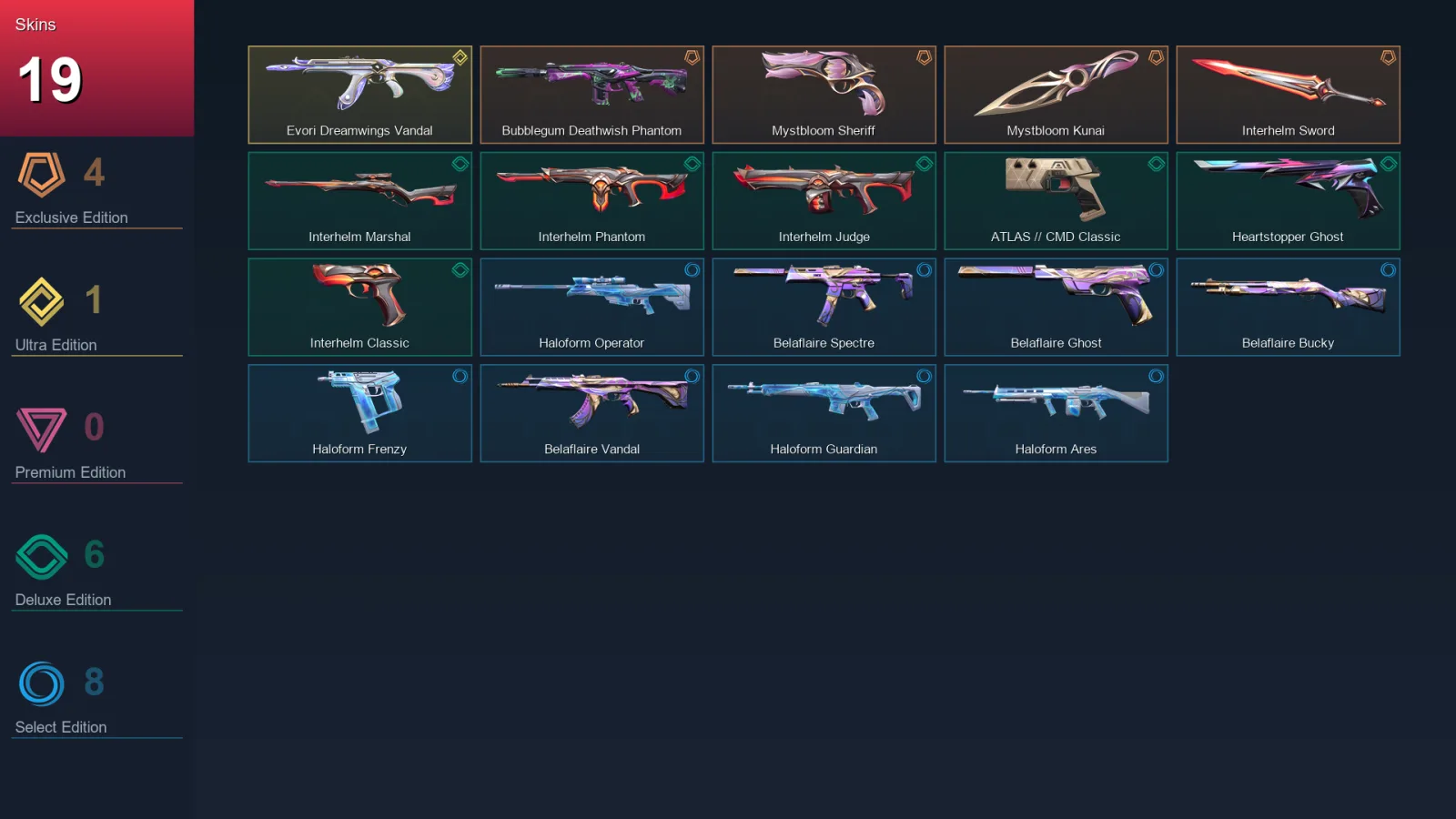 BR | Lv77 | Unranked | 19 Skin | 21 Agent | 27 Buddy — Valorant account