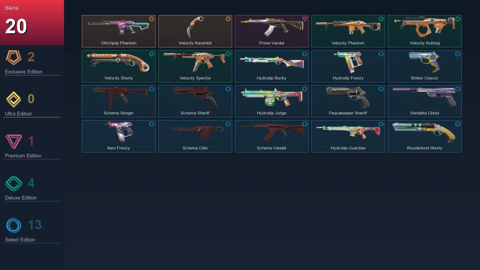 AP | Lv120 | Unranked | 20 Skin | 22 Agent | 51 Buddy