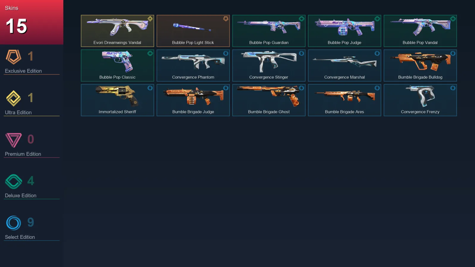 EU | Lv61 | Unranked | 15 Skin | 18 Agent | 33 Buddy — Valorant account