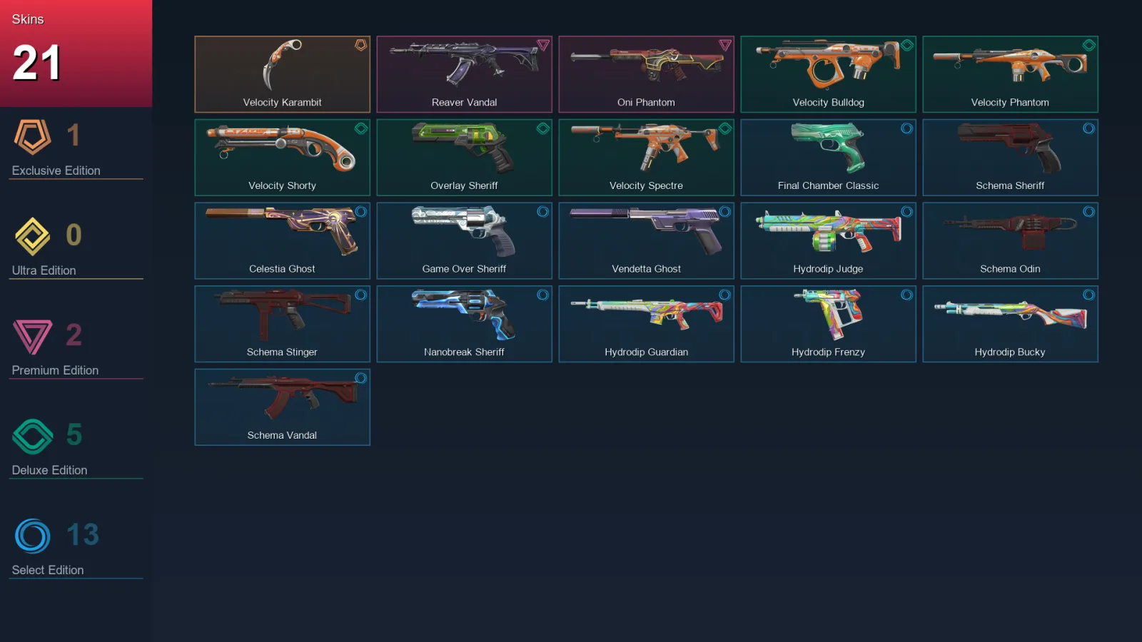 EU | Lv103 | Unranked | 21 Skin | 24 Agent | 54 Buddy