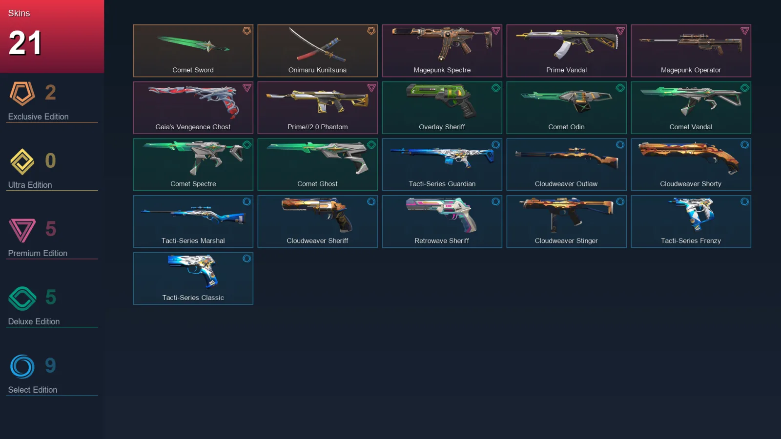 AP | Lv93 | Unranked | 21 Skin | 24 Agent | 39 Buddy — Valorant account